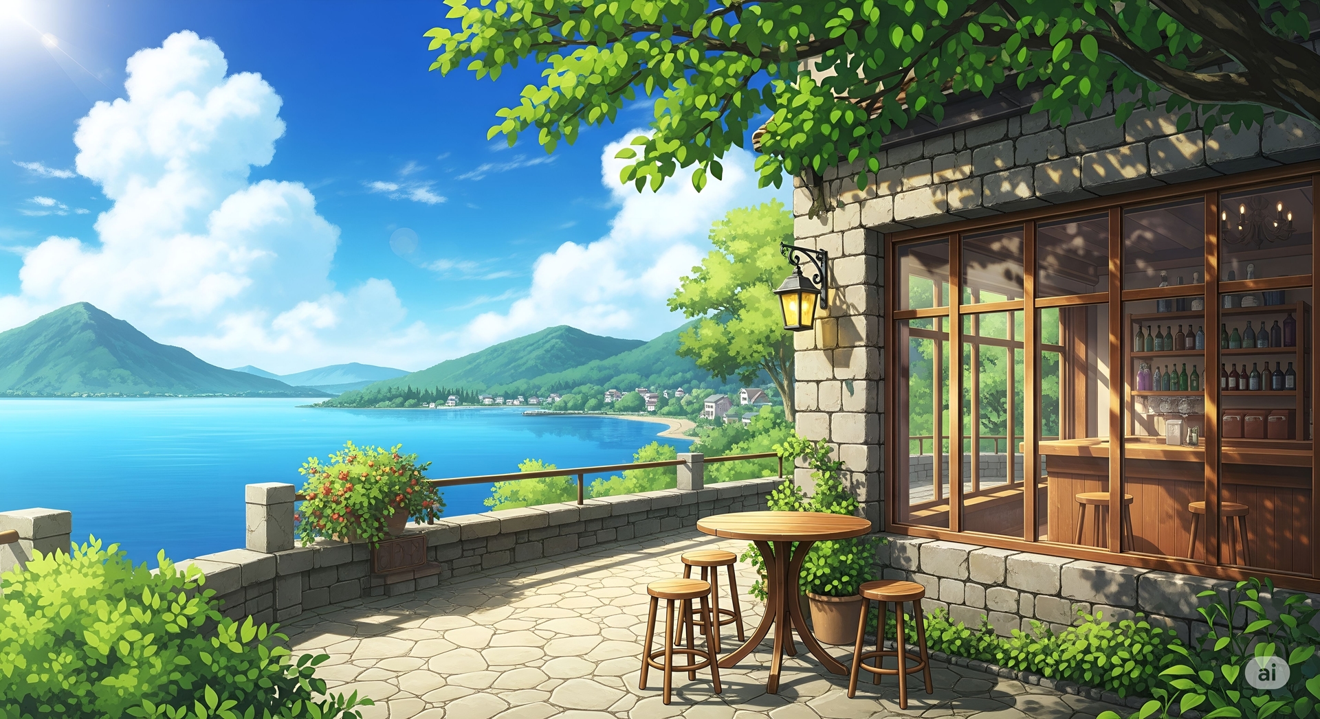 Seaside Cafe Terrace