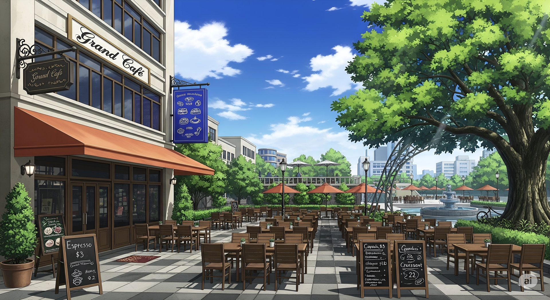 Grand Cafe Outdoor Seating Area