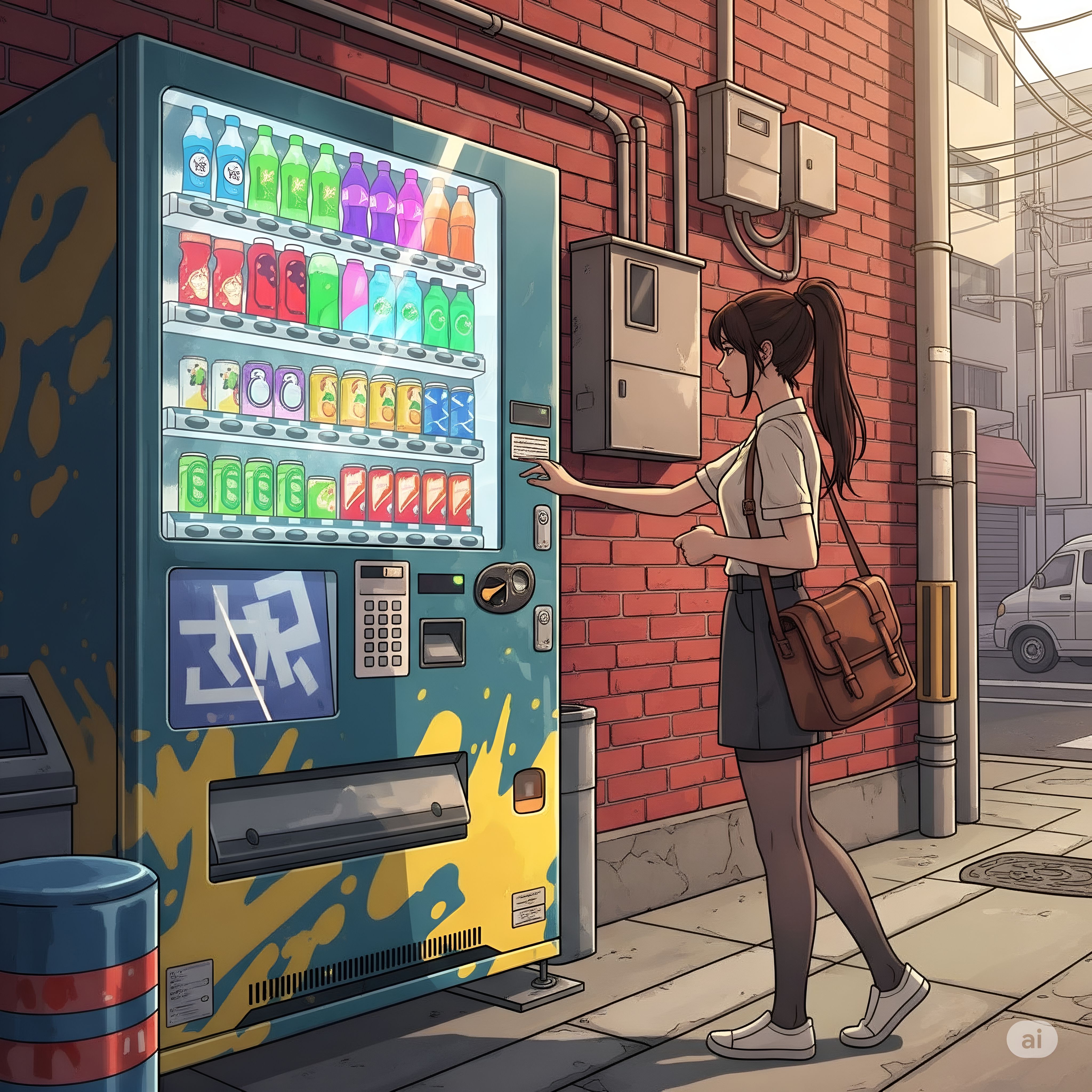 Vending Machine in a Japan