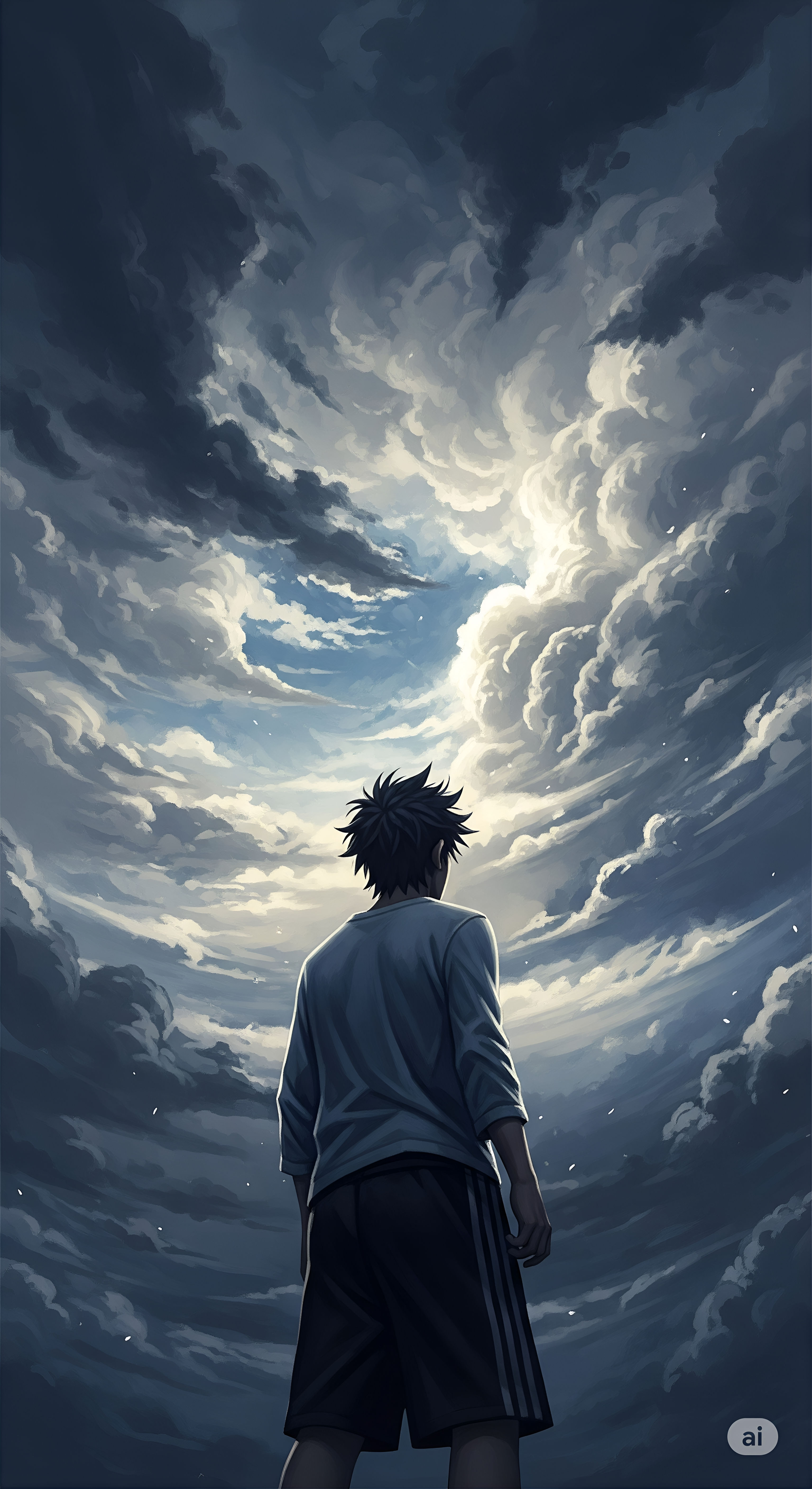 Glimpse of Hope Through Stormy Skies